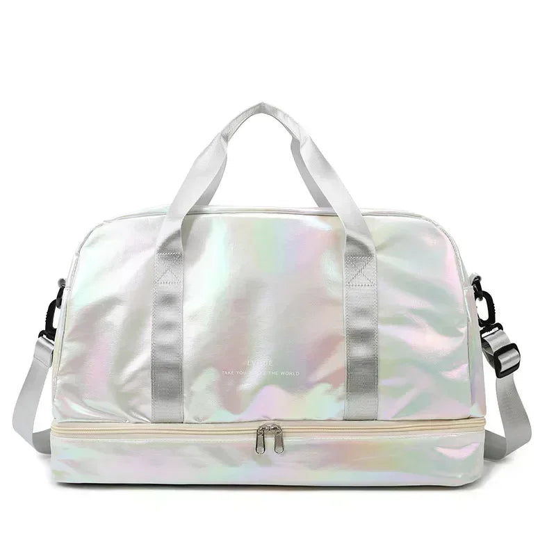 Women's gym travel bag large capacity handbag shoulder bag dry and wet separation sports fitness bag leisure luggage bag