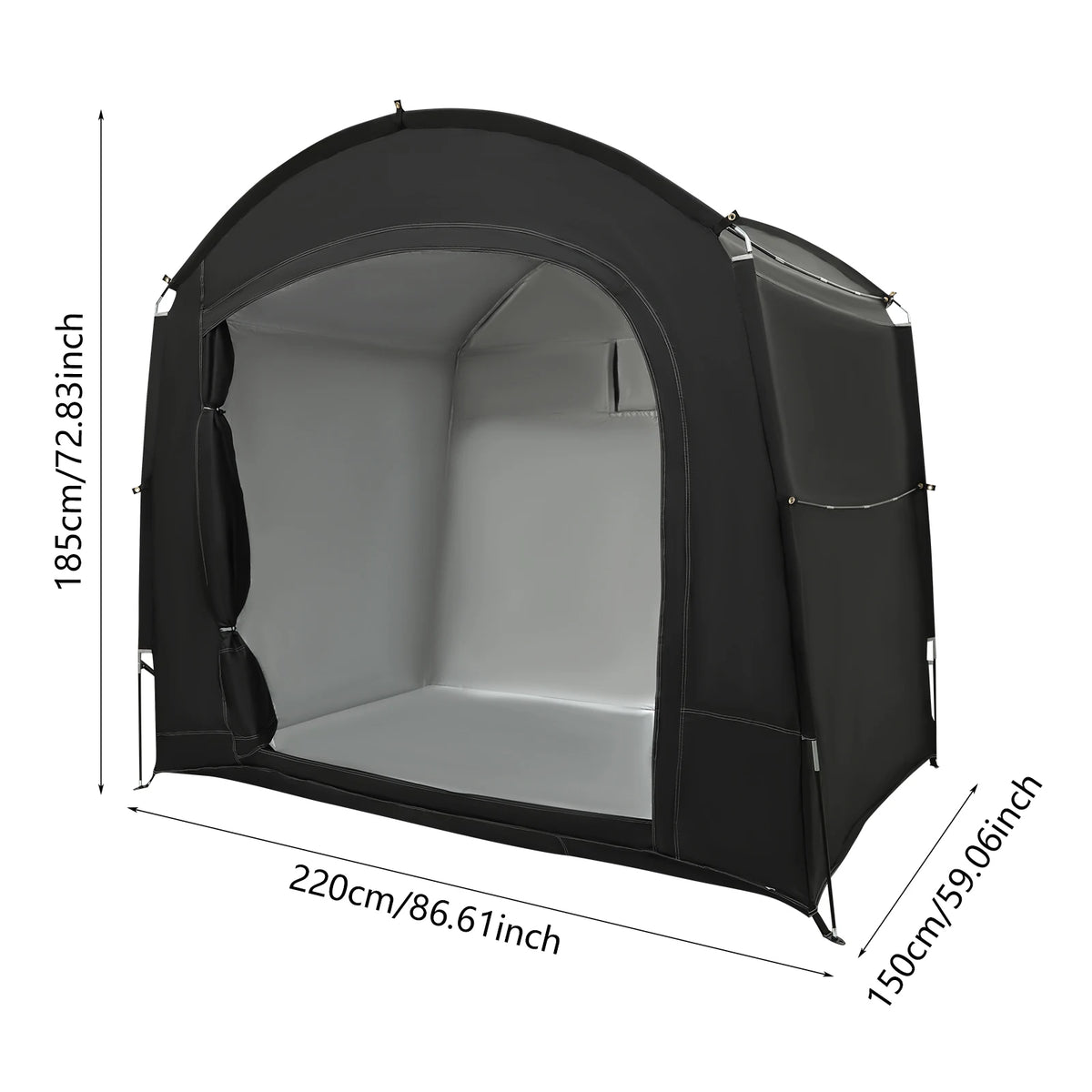 Travel Bike Storage Tent, Bike Storage Tent with 4 Stakes, Outdoor Bike Tent for Bicycles, Motorcycles, Repair Tools