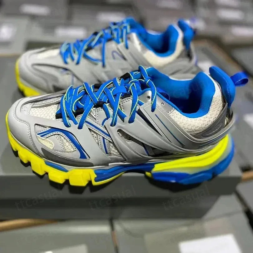 Designer Tracks 3 3.0 Men Women Casual Shoes Paris Triples White Black Pink Grey Beige Sneakers Brand 18ss Tess.S. Gomma