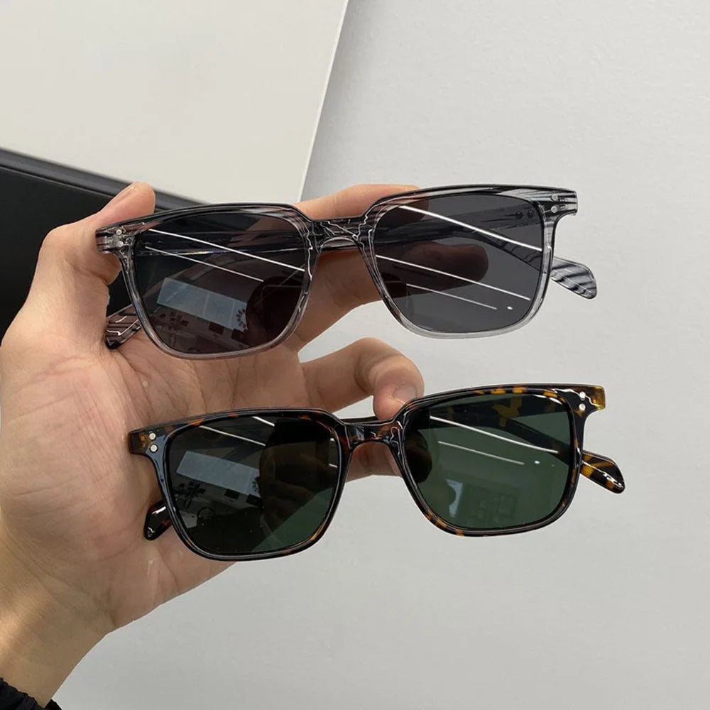 Fashion Square Frame Sunglasses For Women Men Classic Vintage Leopard Driving Sun Glasses Beach UV Protection Eyeglasses Outdoor