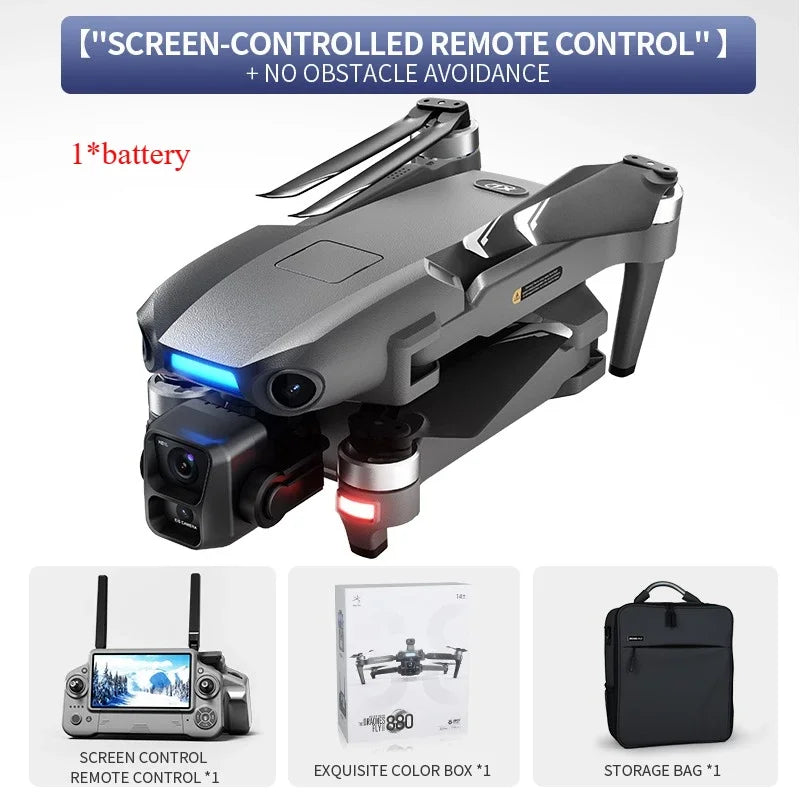 S880 PRO GPS Drone Three axis gimbal 2KM 4K Professional Dual Camera 360° Laser Obstacle Avoidance Brushless RC Quadcopter Toys
