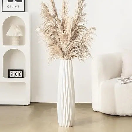 Stylish Tall Ceramic Floor Vase, 28 Large Decorative Vases for Modern Living Room, Home Office, Bedroom Accents