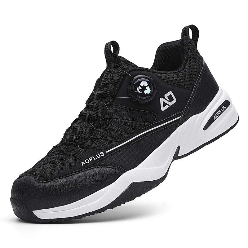 New Fashionable Hiking shoes, Comfortable and Breathable Men's Casual sports shoes, Outdoor walking shoes, black and Gray colors