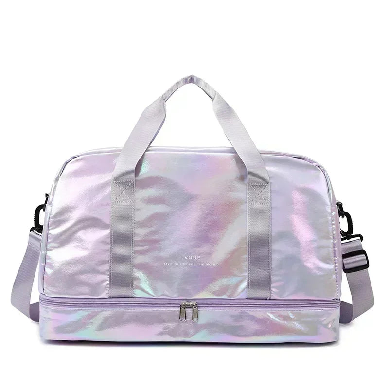 Women's gym travel bag large capacity handbag shoulder bag dry and wet separation sports fitness bag leisure luggage bag