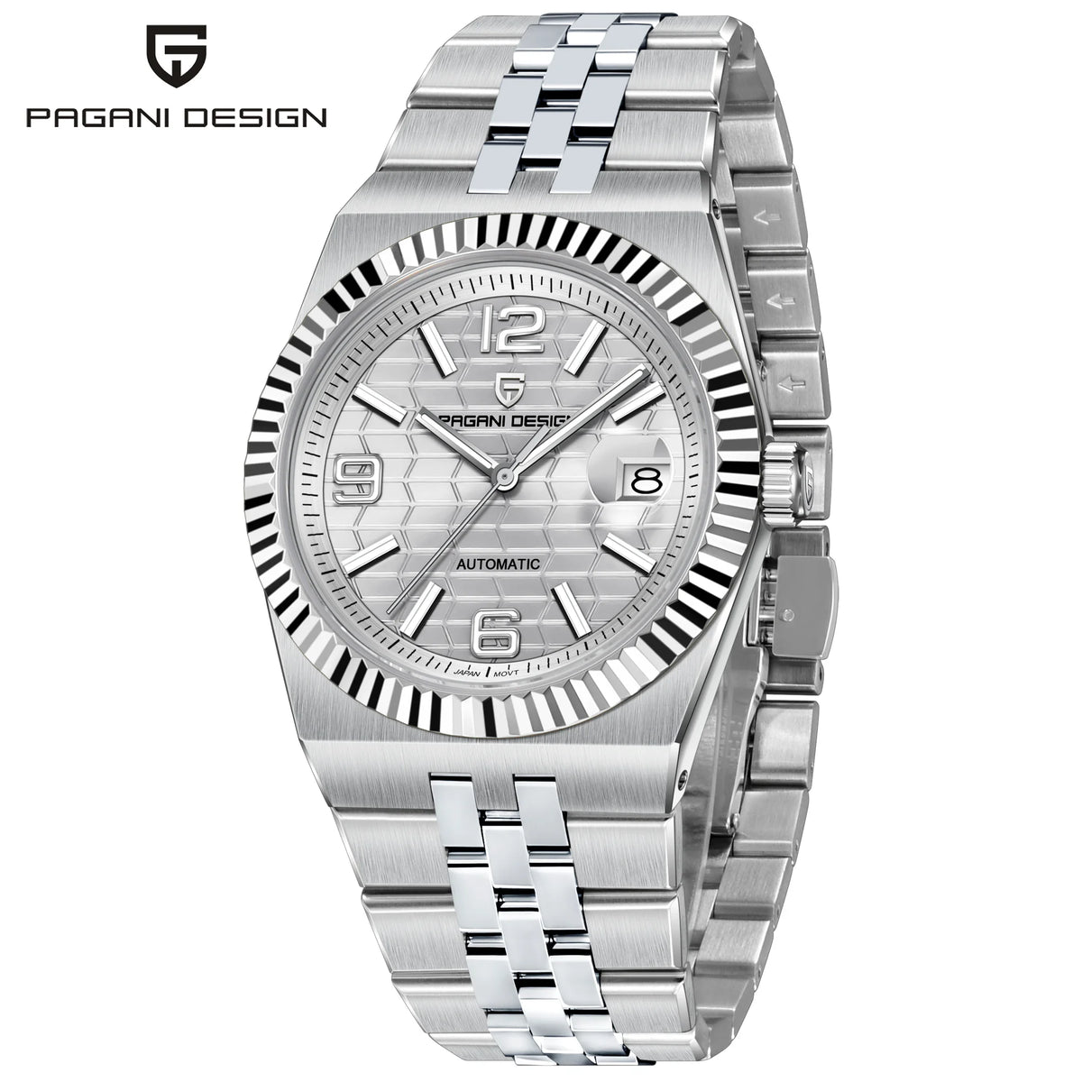 2025 New  PAGANI DESIGN 3D Rhombus Dial Luxury Automatic Watch For Men Stainless steel Mechanical Wrist watches Sapphire crystal