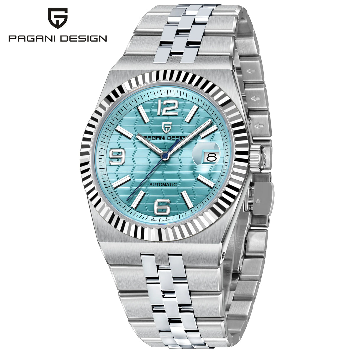 2025 New  PAGANI DESIGN 3D Rhombus Dial Luxury Automatic Watch For Men Stainless steel Mechanical Wrist watches Sapphire crystal