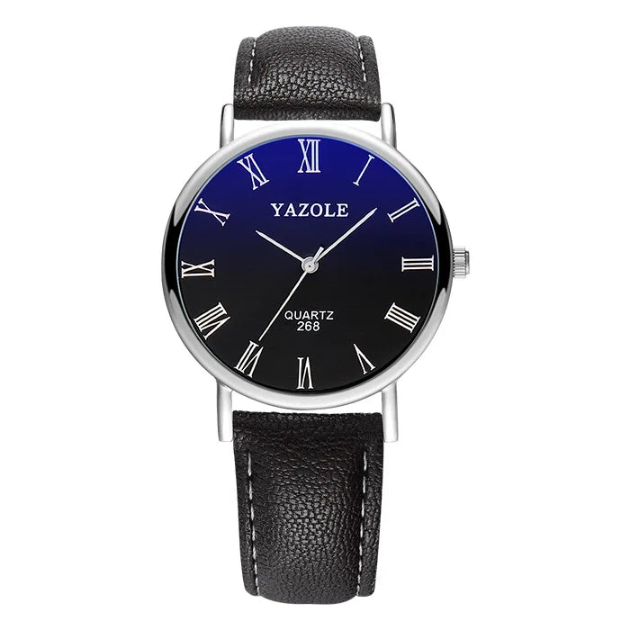 Men's Watches Top Brand Fashion Casual Men Quartz Wristwatches Leather Belt Simple Business Mens Watch Reloj Hombre Kol Saati