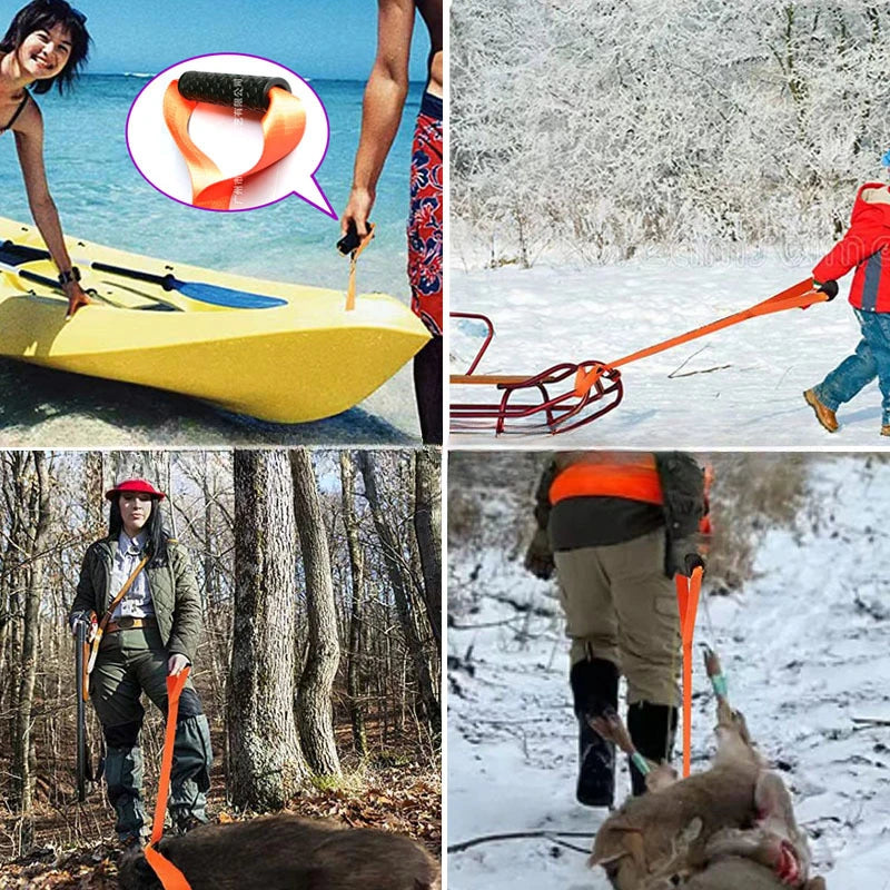 2025 Deer Drag Harness Durable Hunting Deer Belt With Handle Portable Puller Dragg Pull Rope Multipurpose Band For Outdoor Farm