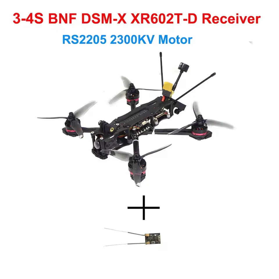 RTF XY-5 220mm FPV Racing Drone 3-4S with RS2205 2300KV Motor F4 V2 Flight Control Micro Camera 51466 Propeller Quadcopter