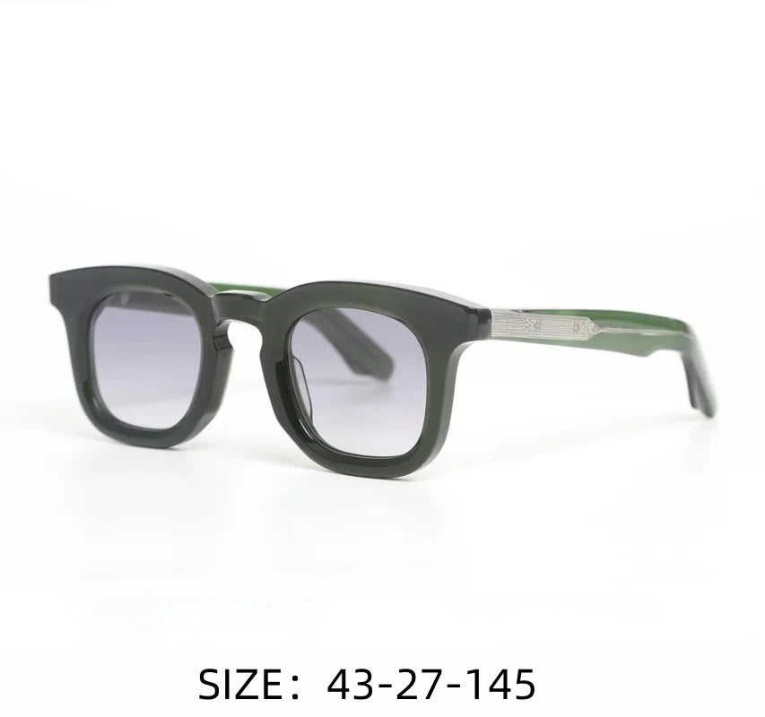 DEVAUXI Retro Round Acetate Glasses - Designer Prescription Eyewear for Men & Women, Top Quality Myopia  with Uni