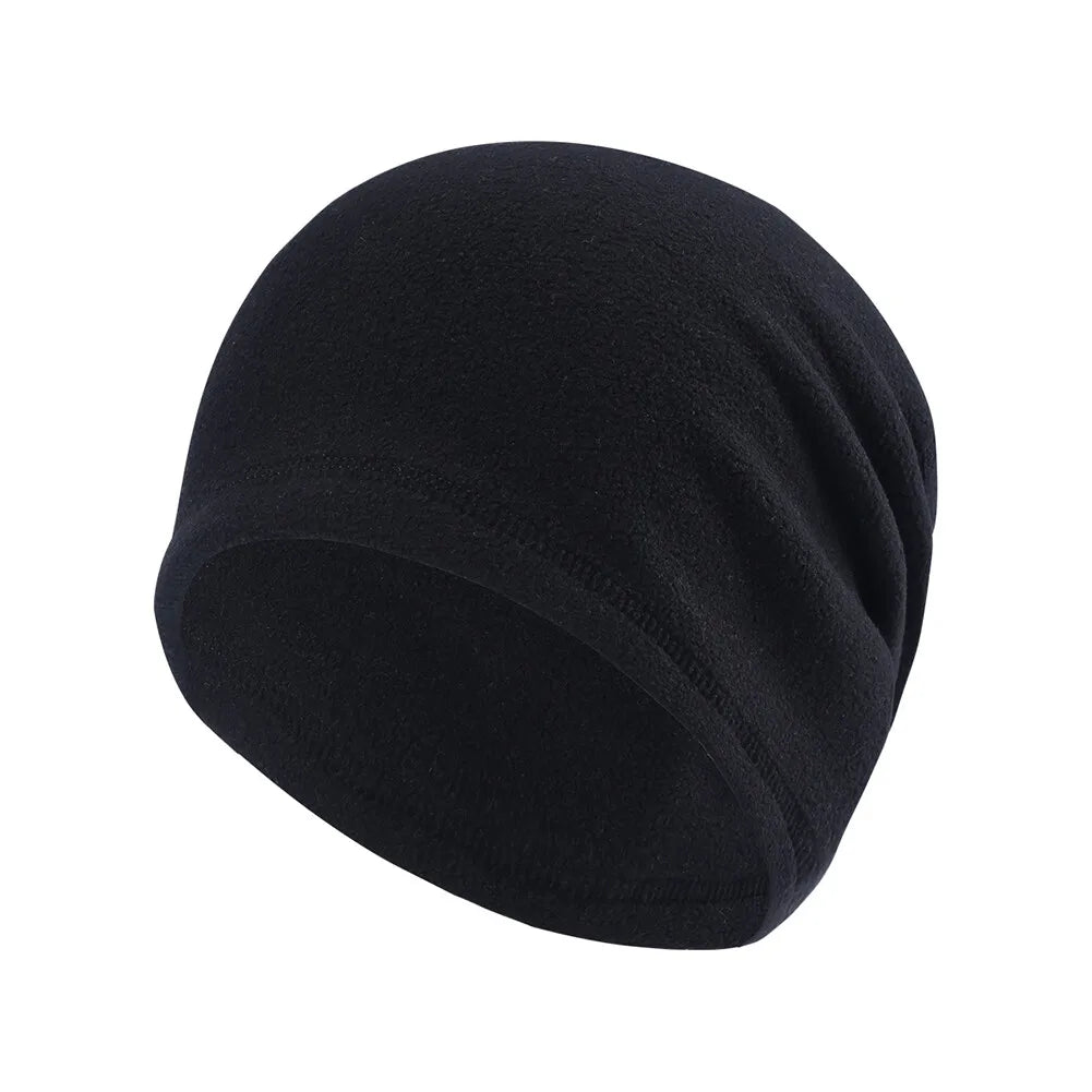 Winter Fleece Skull Cap Helmet Liner Cycling Running Ski Thermal Beanie Hat Slouchy Cap for Men Women Thick Windproof Watch Cap