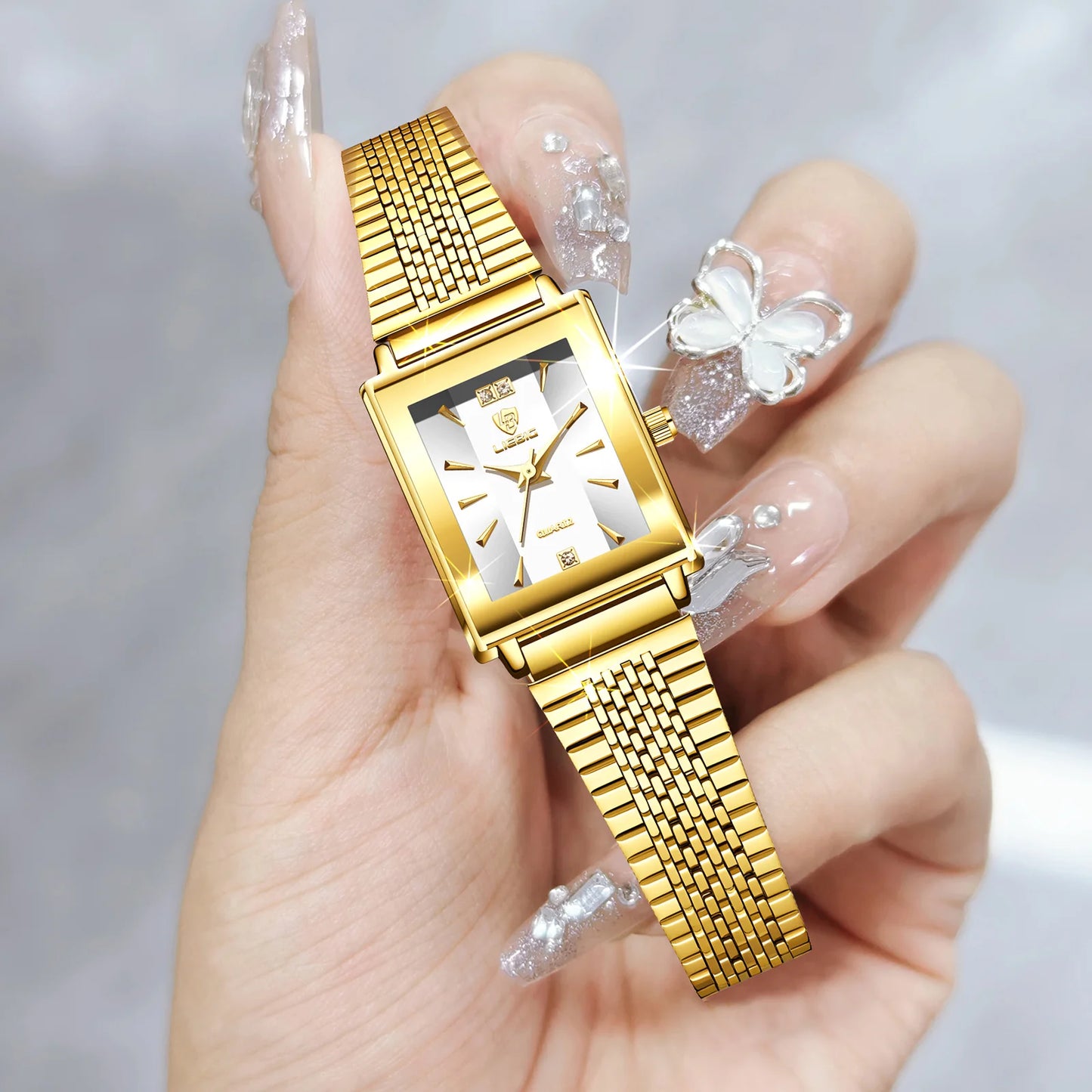Simple Elegant Quartz Wristwatches Watches For Women Fashion Stainless Steel Strap Time Watch Relogio Feminino