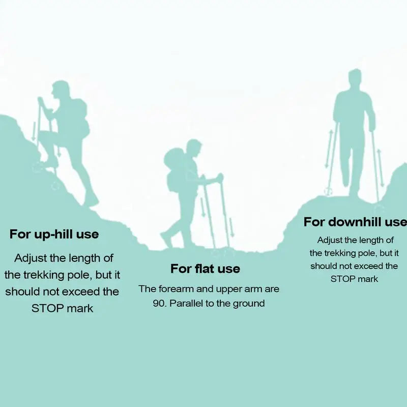 Trekking Poles For Kids Telescopic Walking Poles EVA Grips Adjustable Aluminum Alloy Hiking Sticks For Boys Girls Hiking Camping