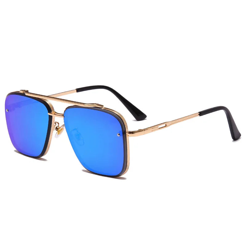 New Gradient Square Vintage Sunglasses For Men Women Luxury Sun Glasses Fashion Male Driving Fishing Eyewear UV400 Óculos De Sol
