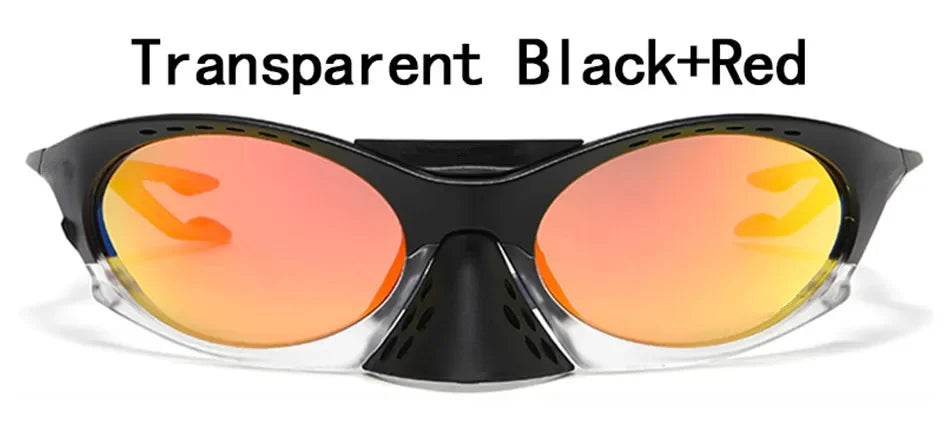 Oversized Steampunk Sunglasses Men Brand Design Mirror Punk Sun Glasses for Men Male Fishing Sports