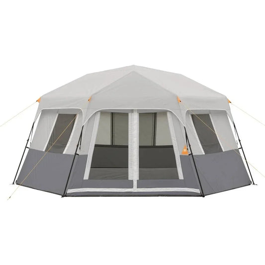 15' x 13' 8-Person Instant Hexagon Cabin Tent, 36.04 lbs