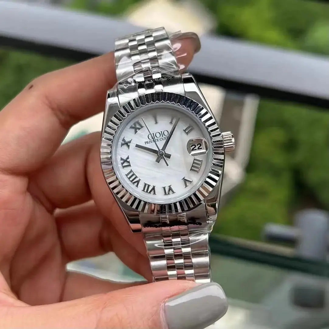 Luxury Automatic Watch for Women Mechanical Watches 904L Stainless Steel Black Blue Rose Gold 31mm