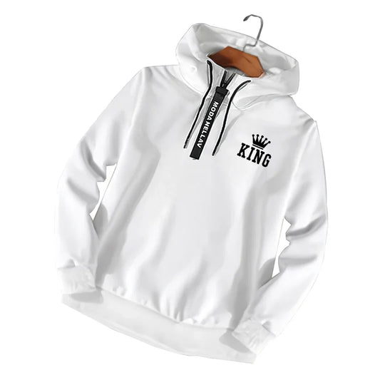 Casual Sweatshirts for Men Sweat Pants Hoodies Jogging Printing Half Zipper Tops Hot Sales Daily Sports 2025 New Men's Clothing