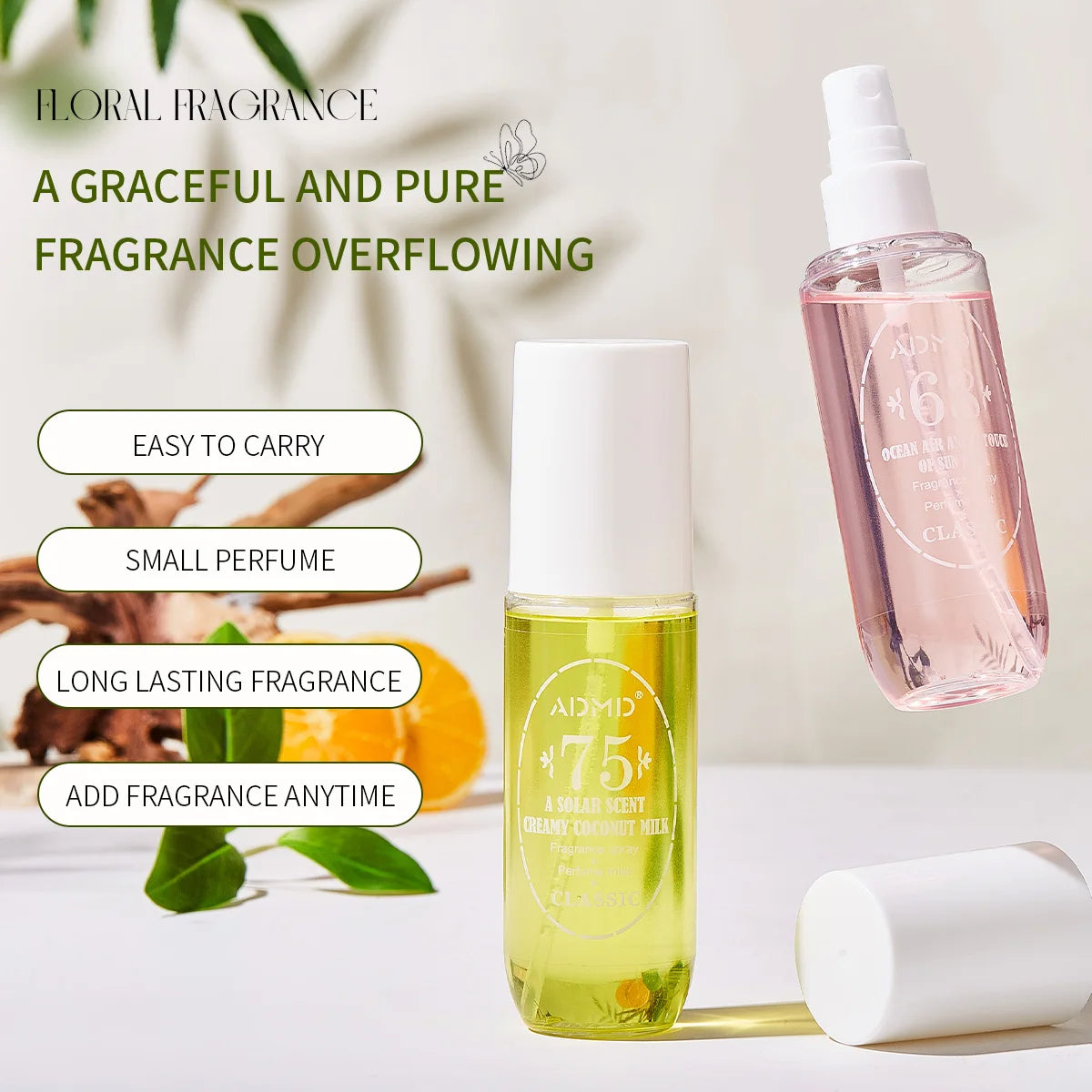 Brazilian digital perfume body long-lasting fragrance alcohol-free fresh aromatic fragrance suitable for men and women parties