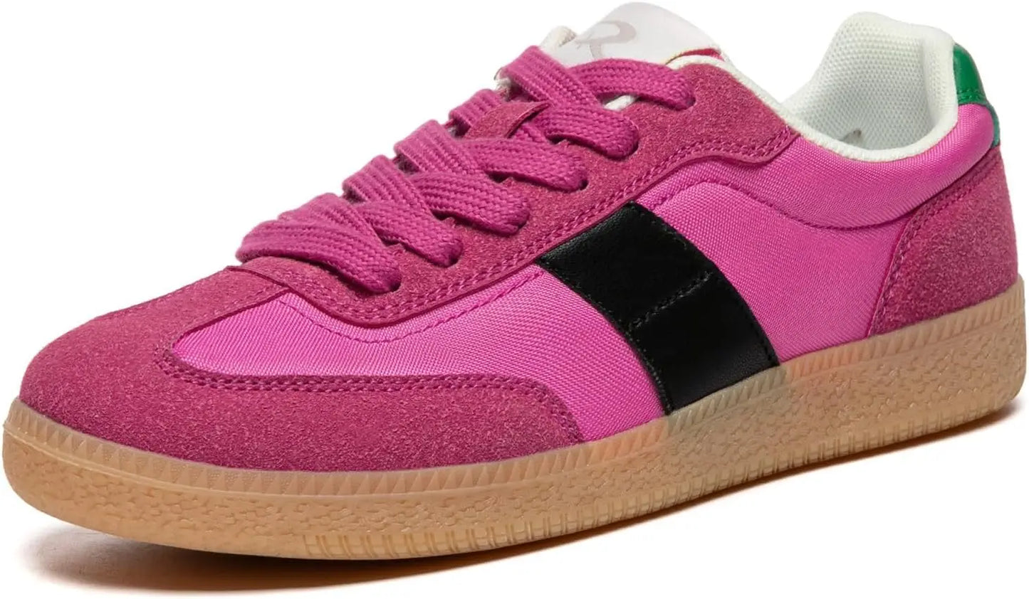 Women's Fashion Sneakers Comfortable Walking Shoes Casual Lace-Up Non Slip Sneakers