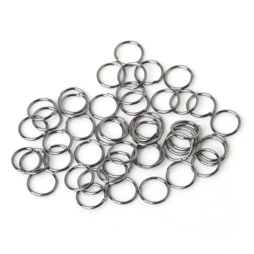 500pcs/200pcs  3/4/5/6/8/10mm Jump Rings Iron Gunmetal/Gold/Silver/Bronze/Rhodiumfor DIY Jewelry Making Findings Accessories