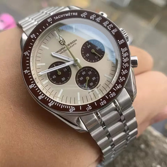 PAGANI DESIGN Saturn Men's Watches Top Luxury Quartz Watch For Men Chronograph Wristwatches AR Sapphire Waterproof Luminous Gift