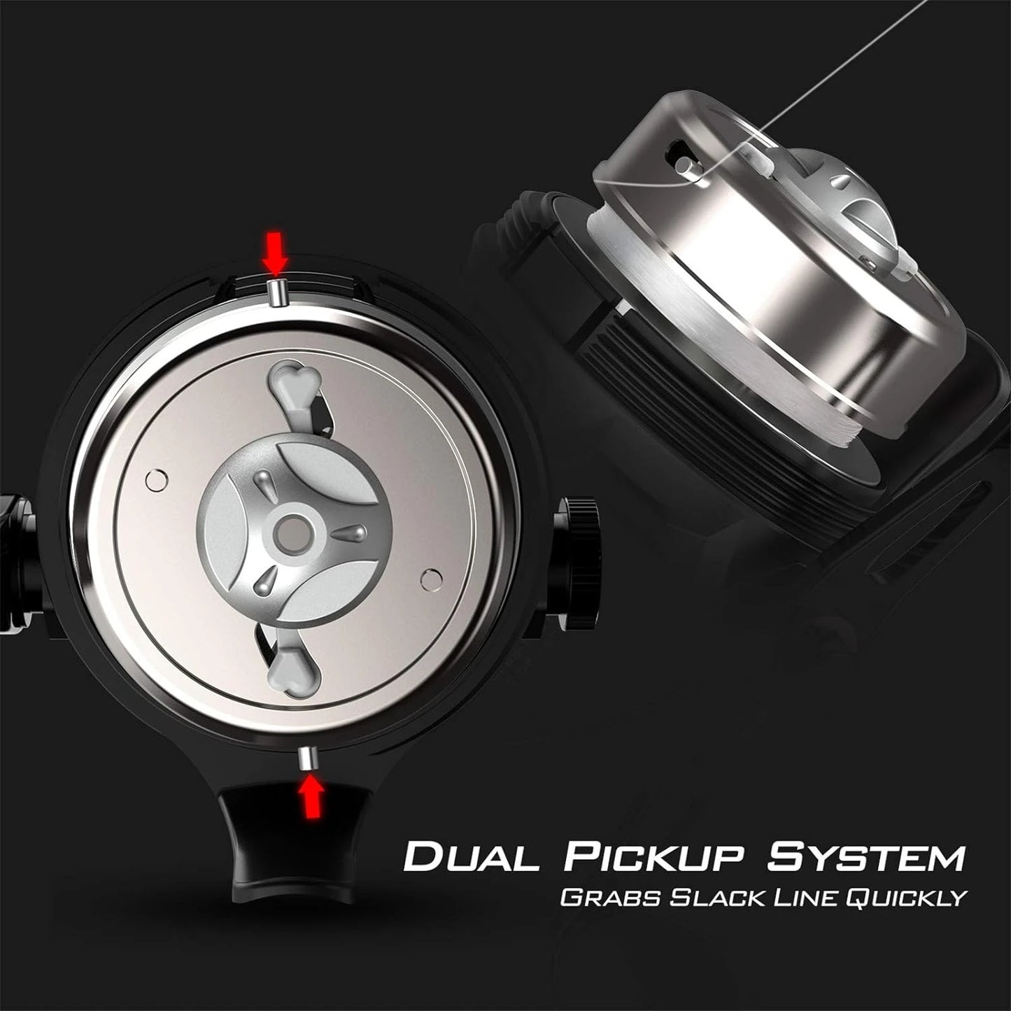 Lightweight, smooth, and reliable Brutus Spincast Fishing Reel - Effortless operation with durable design - Ultimate fishing con