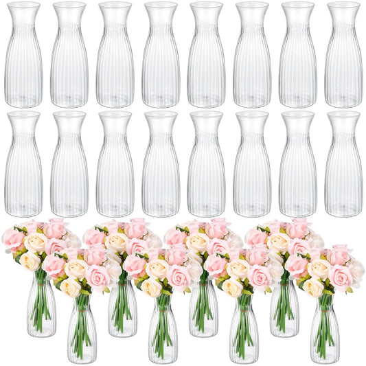Stripe style vase, DIY floral decoration display, holiday and home decoration table decoration, wedding, home, dinner party