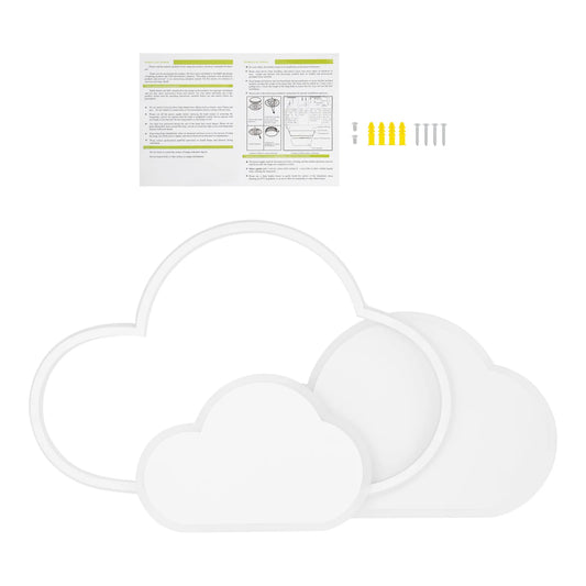 Romantic 42W Cloud LED Shape Ceiling Light, Tricolor Dimmable, Wide Voltage 85-265V, Ideal for Home/Kindergarten Decoration