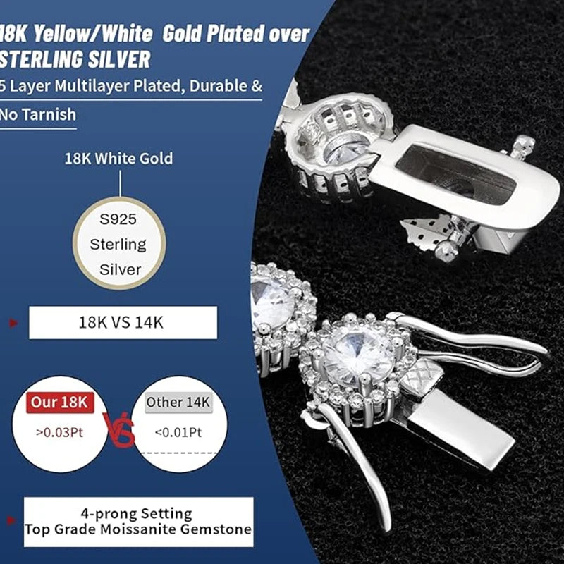 Morganite tennis bracelet - 5mm morganite bracelet, women's lab diamond bracelet, 18k white gold tennis bracelet, sterling silve