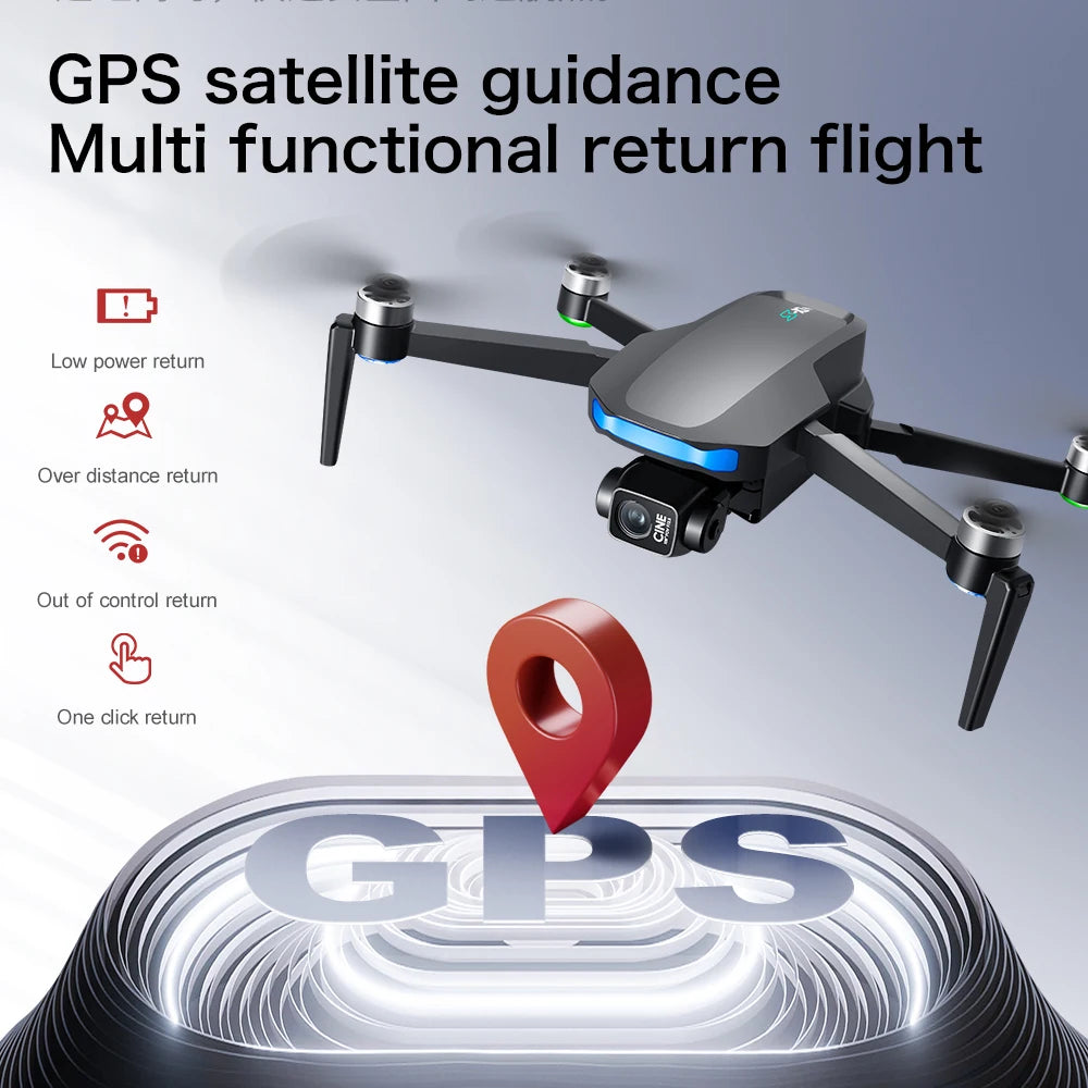 New S-X1 MAX GPS Drone Professional 4K Camera 3-axis gimbal Aerial FPV Brushless with Large Screen Remote Control Folding Dron