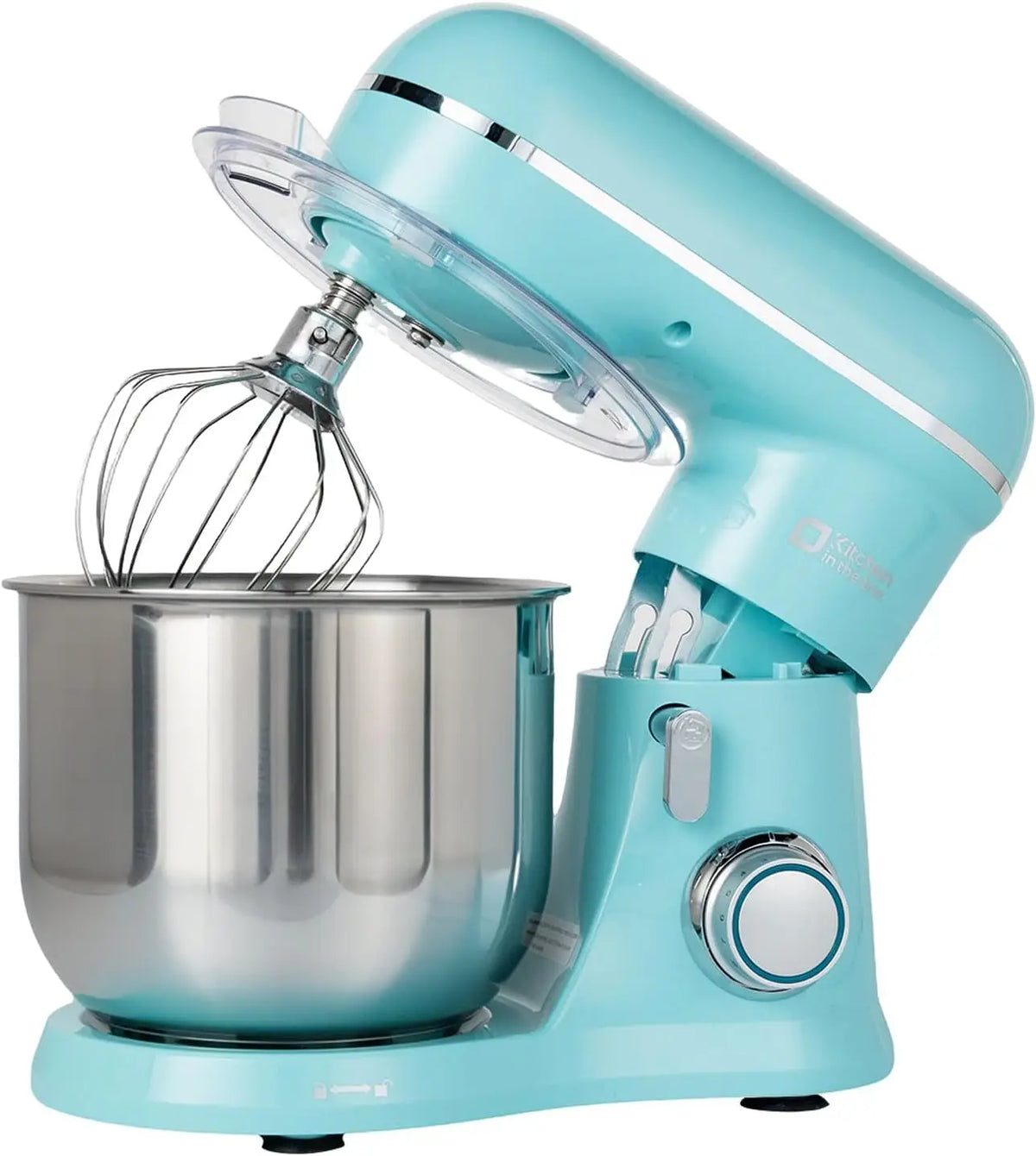Stand Mixer, 3.5 QT, 10-Speed Electric Kitchen Mixer with Whisk, Hook, Beater - Cream White
