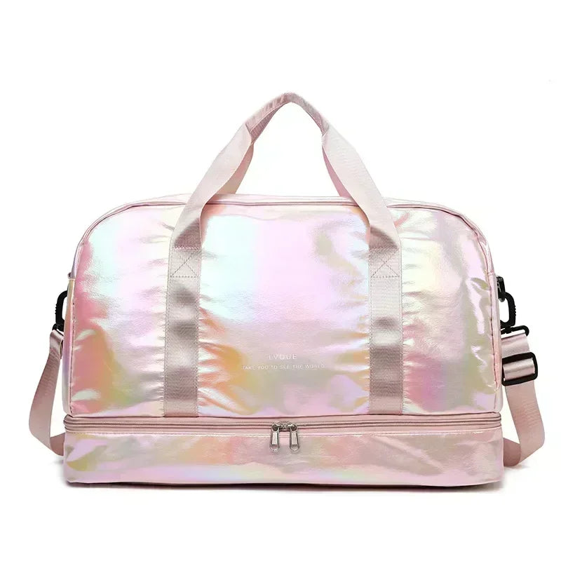 Women's gym travel bag large capacity handbag shoulder bag dry and wet separation sports fitness bag leisure luggage bag