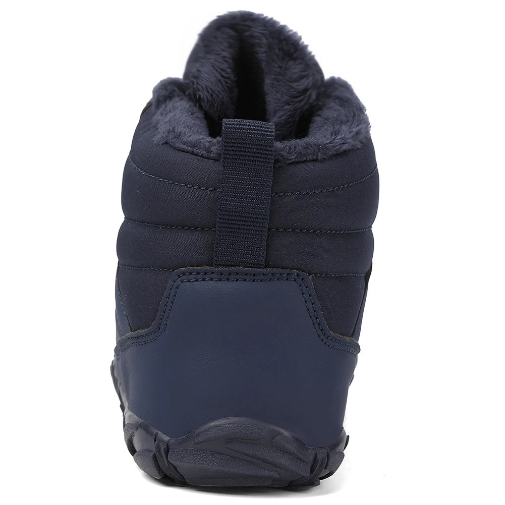 Winter Warm Camping Sneakers Women Men Rubber High Ankle Boots Waterproof Non-Slip Breathable for Trekking Climbing