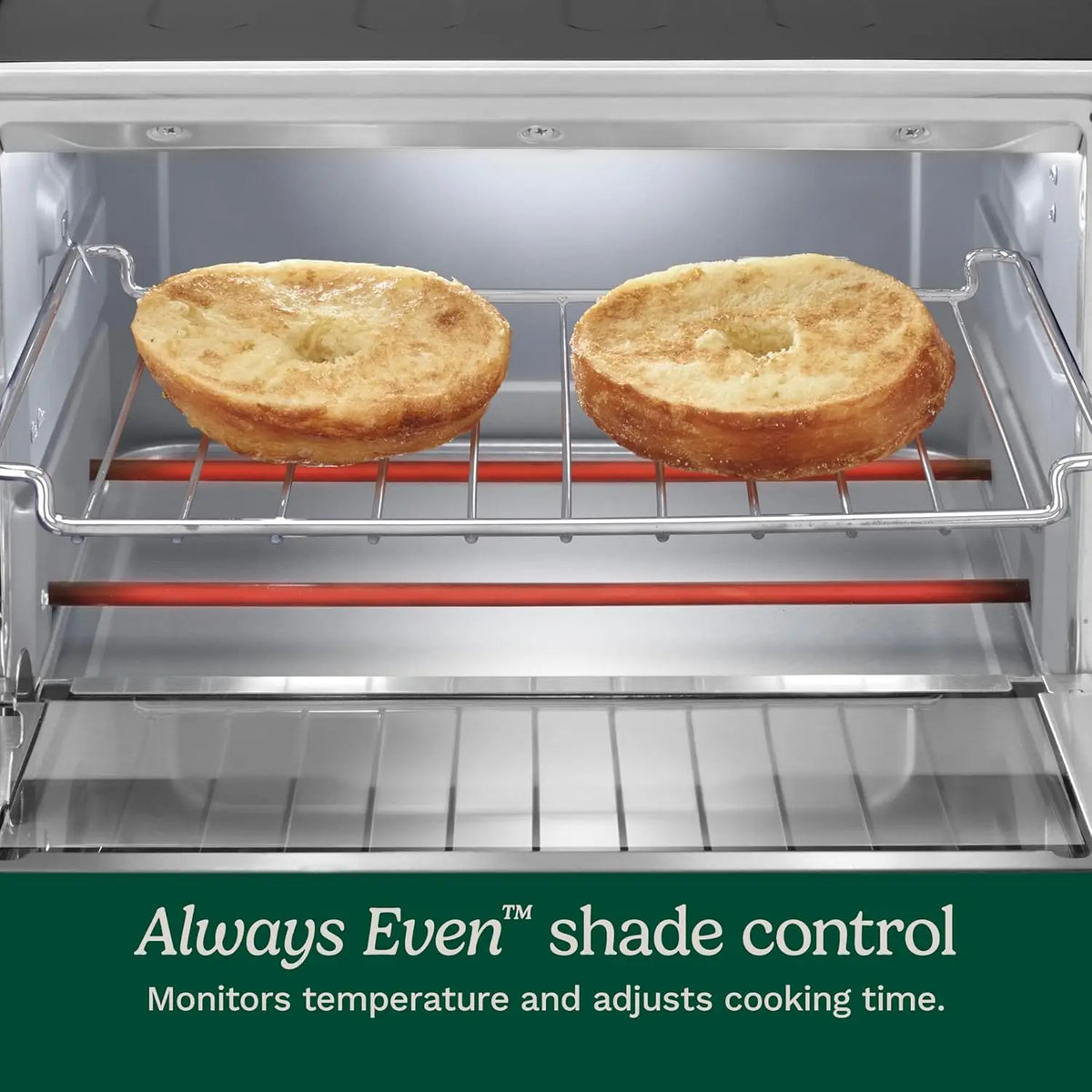 Custom Classic Toaster Oven Broiler, 1800 Watt Countertop Toaster Oven to Bake, Broil, and Toast, Non-Stick Interior,