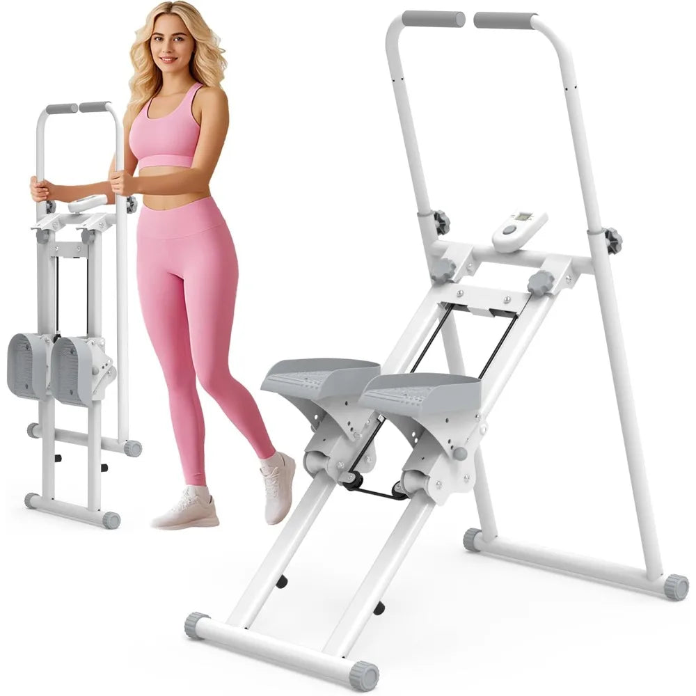 Leikefitness Stair Stepper for Home-Upgrade Vertical Climber,Folding Cardio Exercise Machine,Stair Climber for Full Body Workout