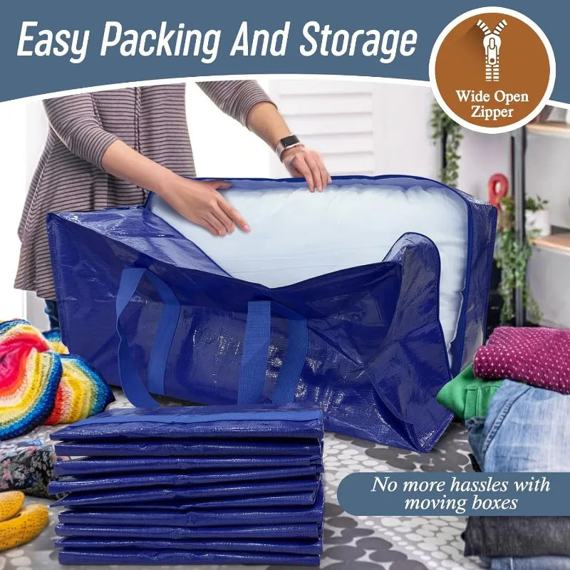 Luggage Moving Bags, Foldable Storage Bag, Storage Organizer & Moving Boxes Alternative, Packing Supplies, Camping Totes Bag