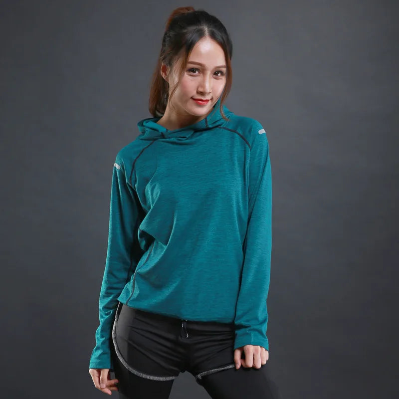 Women Fitness Gym t Shirt Quick Dry Sport Running t-Shirts Long Sleeve Bodybuilding Top Elastic Training Yoga Shirt Gym Clothing