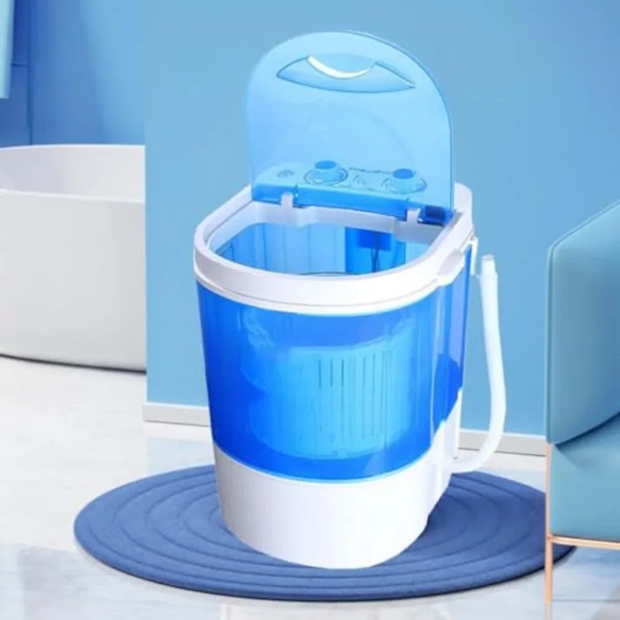 Semi-Automatic Portable Mini Washing Machine for Home Use with 2kg/4.4lb Washing Capacity Compact Design Saves Space Ideal for