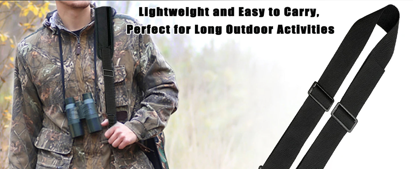 Premium 130g Two-Point Rifle Sling - Adjustable Tactical Gun Sling for Hunting, Shooting, Outdoor & Military Use, Durable & Comf