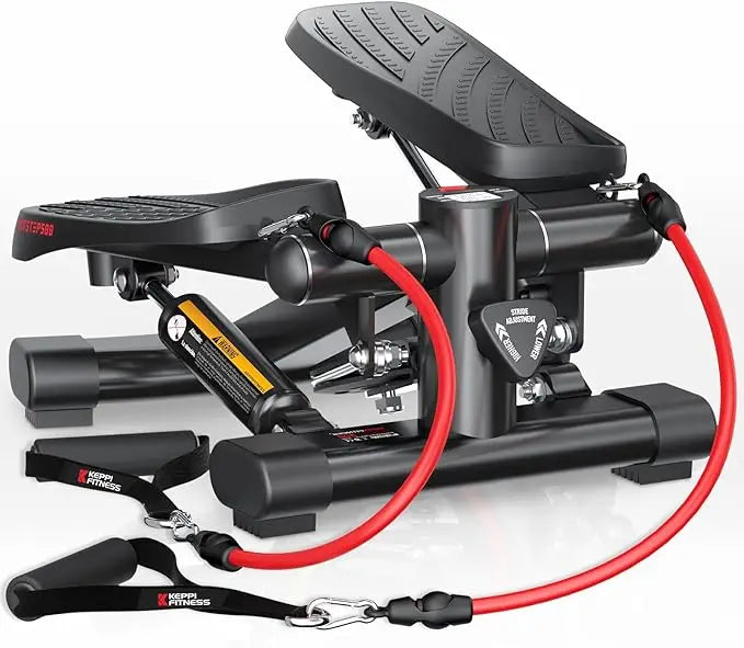 Home Cardio Fitness Stair Stepper with Resistance Bands - FITSTEP Series Exercise Equipment