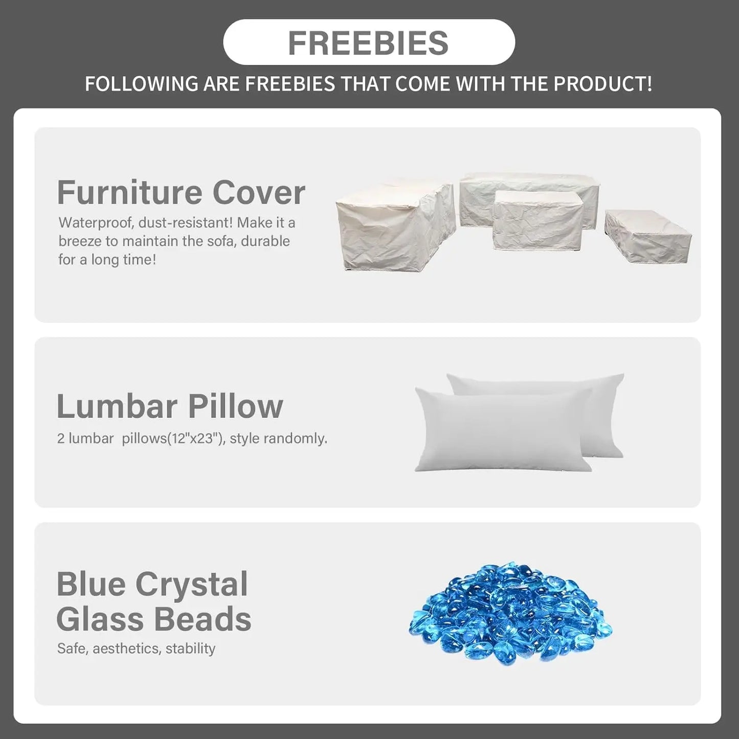 Patio Furniture Set 45 In Outdoor Fire Pits 6 Pieces Outdoor Patio Furniture 60000 BTU Outdoor Propane Fire Pit Table Patio Sofa