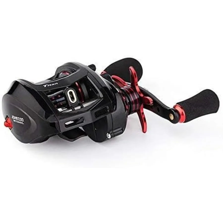 Titan Baitcasting Reel Max Drag 13 Kgs Big Fish Fishing Reel for Saltwater and Freshwater Heavy Duty Fishing Application with H