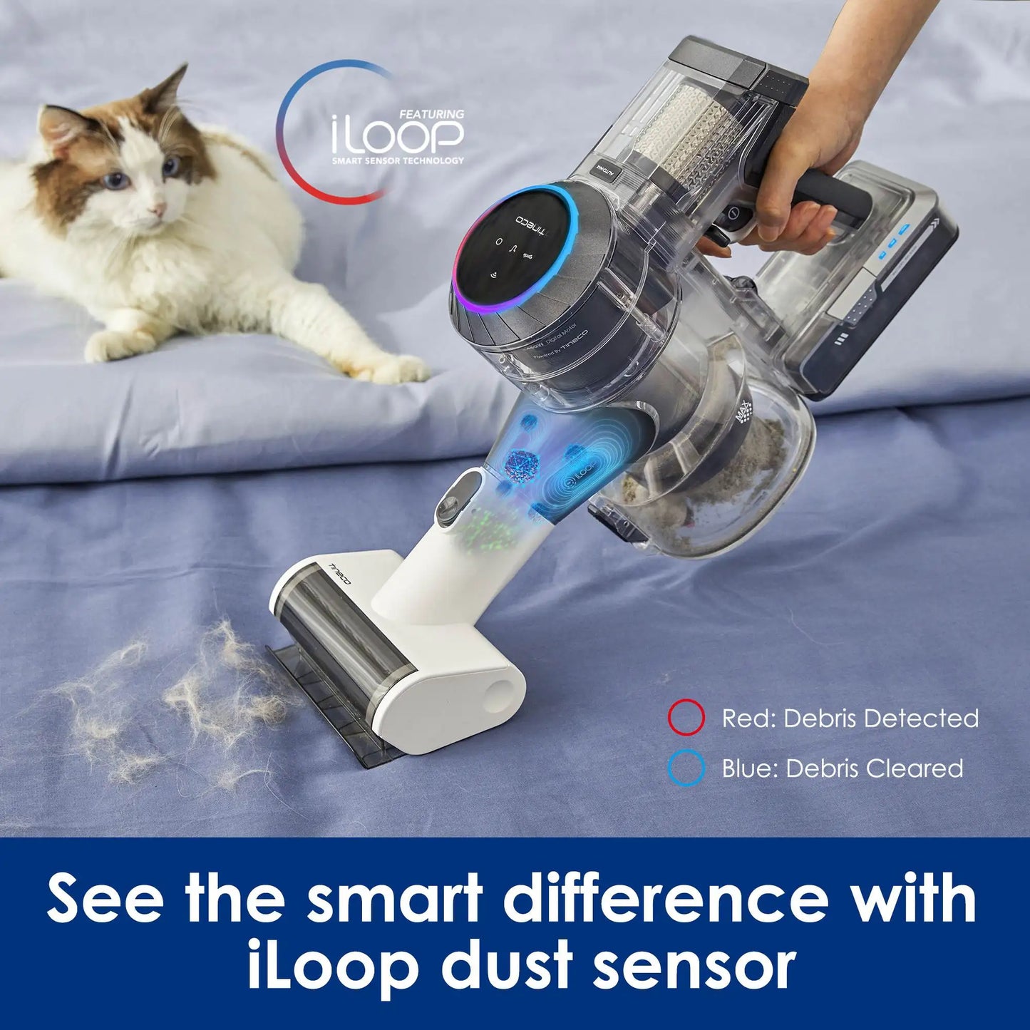 Tineco Pure ONE S11 Cordless Vacuum Cleaner Handheld Wireless Strong Suction Deep Clean for Hair Floor Carpet Car Lightweight Sm