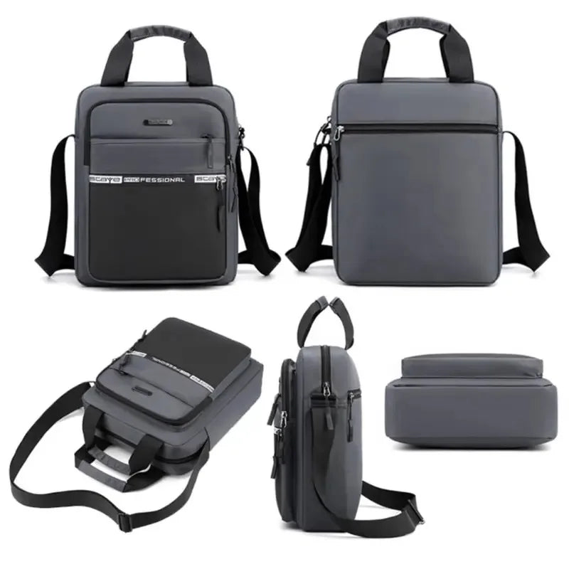 Men's Business Shoulder Bag Fashion Casual Solid Color Chest Bag Large Capacity High Quality Crossbody Bag Multifunctional Bag