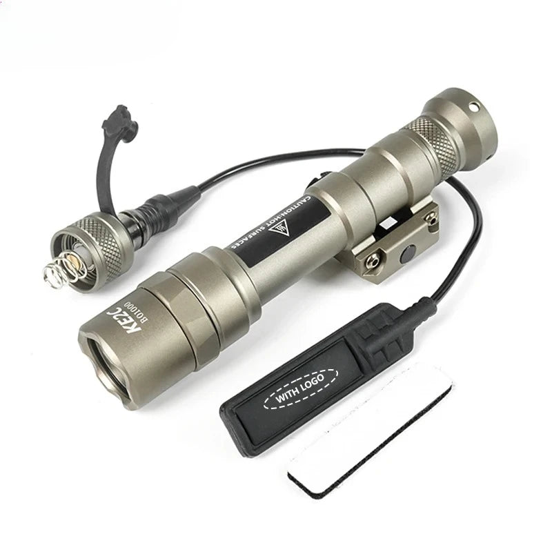 Tactical M600C M600B M300C M300B Scout Light Rifle Flashlight LED Hunting Lamp with Momentary Pressure Pad Switch