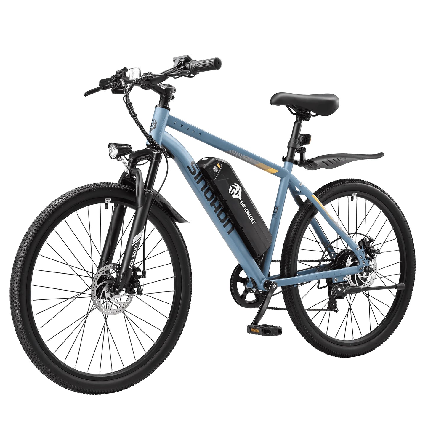 Mountain Electric Bike Adults 500W Peak Motor 26'' Tires Front Suspension Electric Bicycle 25-37Miles 7-Speed Lightweight E-MTB