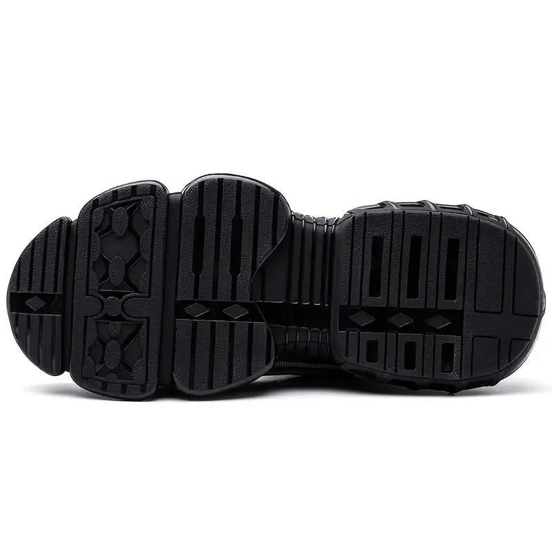 New Work Safety Shoes 36-48 Size for Women Men,Mens Steel Toe Sneakers Waterproof,Lightweight Breathable Antiskid Boots Men Work