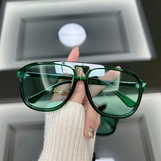 Fashion Oversized Sunglasses Women Brand Designer Vintage Sun Glasses Female Candy Color Big Frame Outdoor Oculos De Sol
