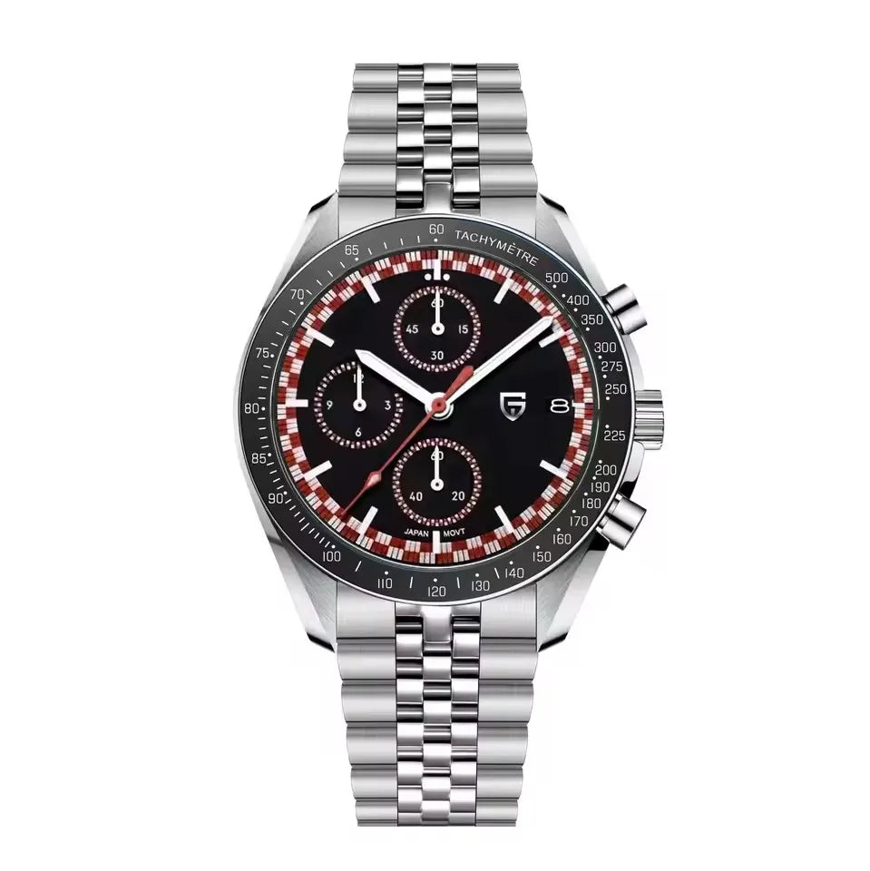 PAGANI DESIGN 500 Speedometer Quartz Luminous Man watch 316L All Steel Automatic Date Watch Japan Movt Sapphire Luxury Men watch